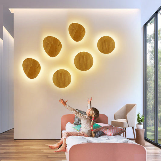 "Log Art Wall Lamp – Nature-Inspired Lighting for Your Space"