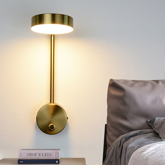 "Rotary Key Bedside Wall Lamp – Elegant Background Wall Decoration"