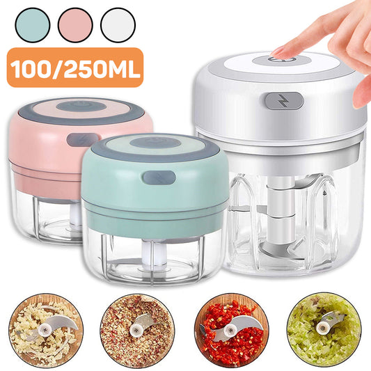 "Mini Electric Garlic Chopper – Powerful USB Charging Kitchen Tool"