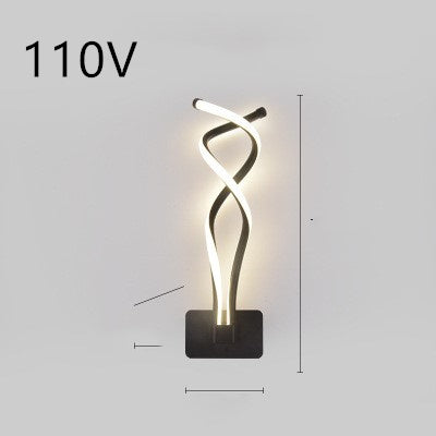 "LED Wall Lamp – Nordic Minimalist Bedroom Bedside Light"