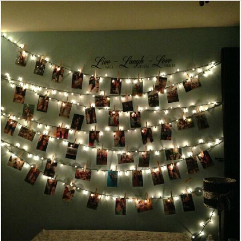 "Capture Memories: LED Photo Holder String Lights"