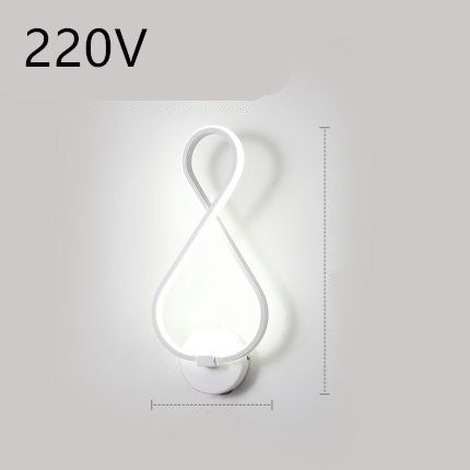 "LED Wall Lamp – Nordic Minimalist Bedroom Bedside Light"