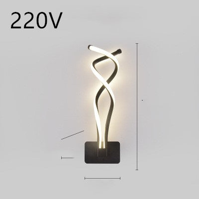 "LED Wall Lamp – Nordic Minimalist Bedroom Bedside Light"