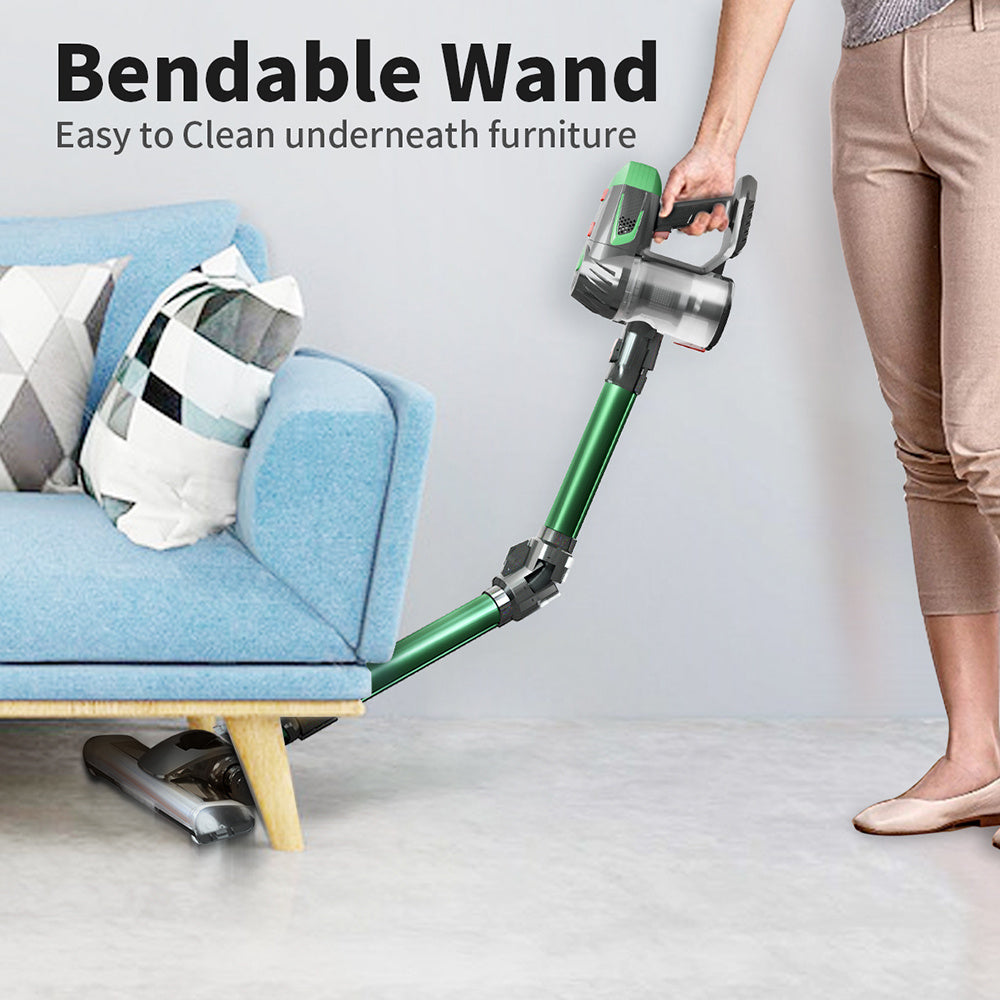 "Powerful Clean Anywhere: Handheld Wireless Vacuum Cleaner with Foldable Tube"