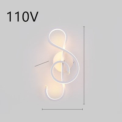 "LED Wall Lamp – Nordic Minimalist Bedroom Bedside Light"