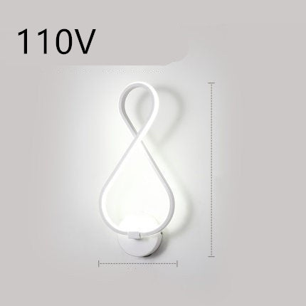 "LED Wall Lamp – Nordic Minimalist Bedroom Bedside Light"